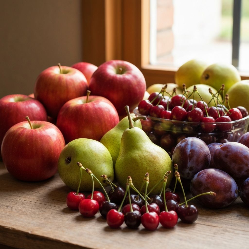 Fruits de saison belges frais